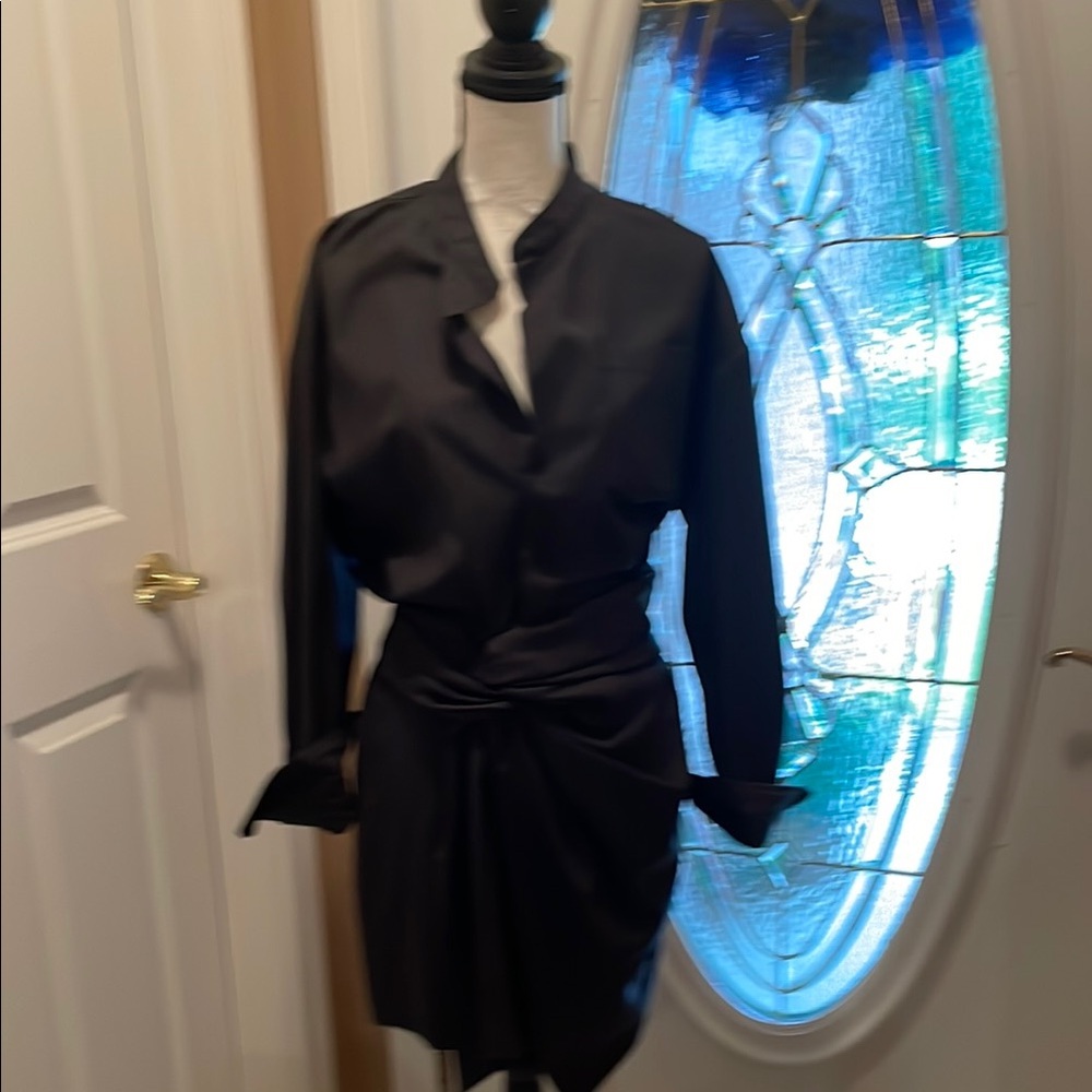 Elegant Black Long Sleeve Dress